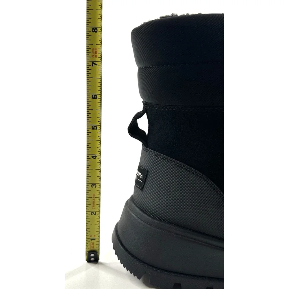Koolaburra by UGG Deza Lace-Up Utility Boots Womens Sz. 9 Black Suede New $120